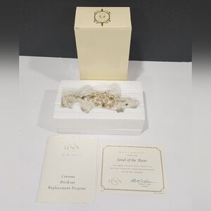 RARE Lenox Jewel Of The River Fine China Crocodile Figurine New